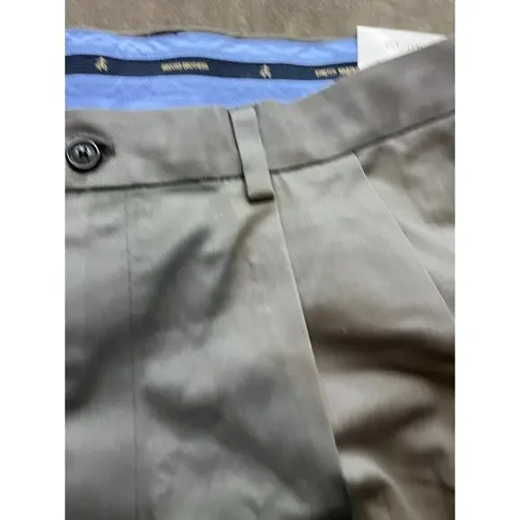 NWT. Brooks Brothers‎ Pants Mens Size 37x32 Lightweight Chino Brown
